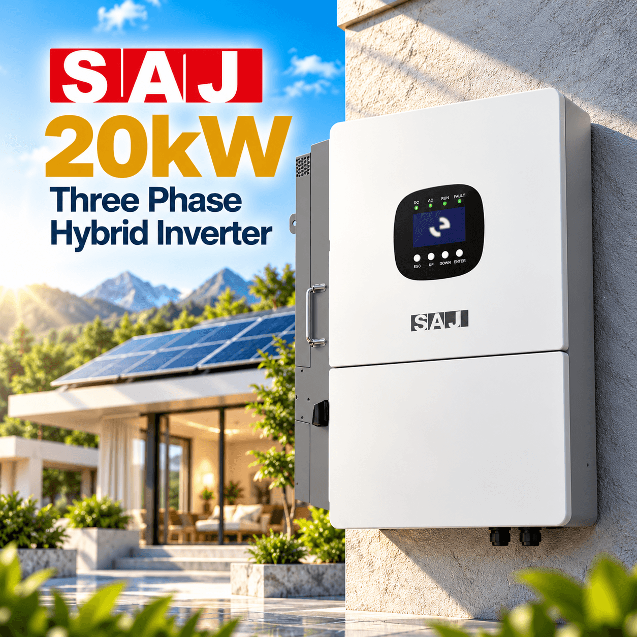 SAJ 20kW Three Phase Hybrid Solar Inverter