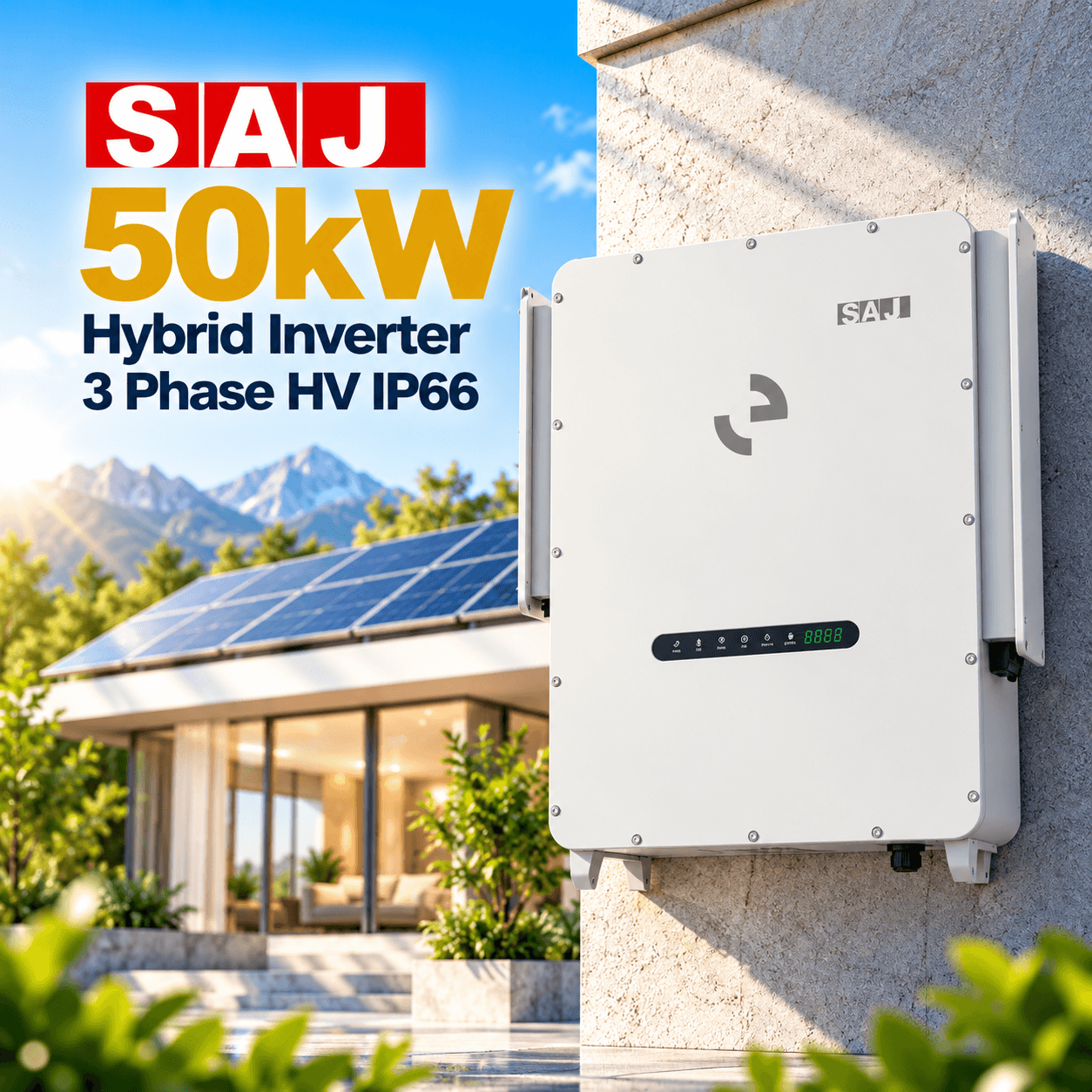 SAJ 50kW HV Three Phase Hybrid Solar Inverter