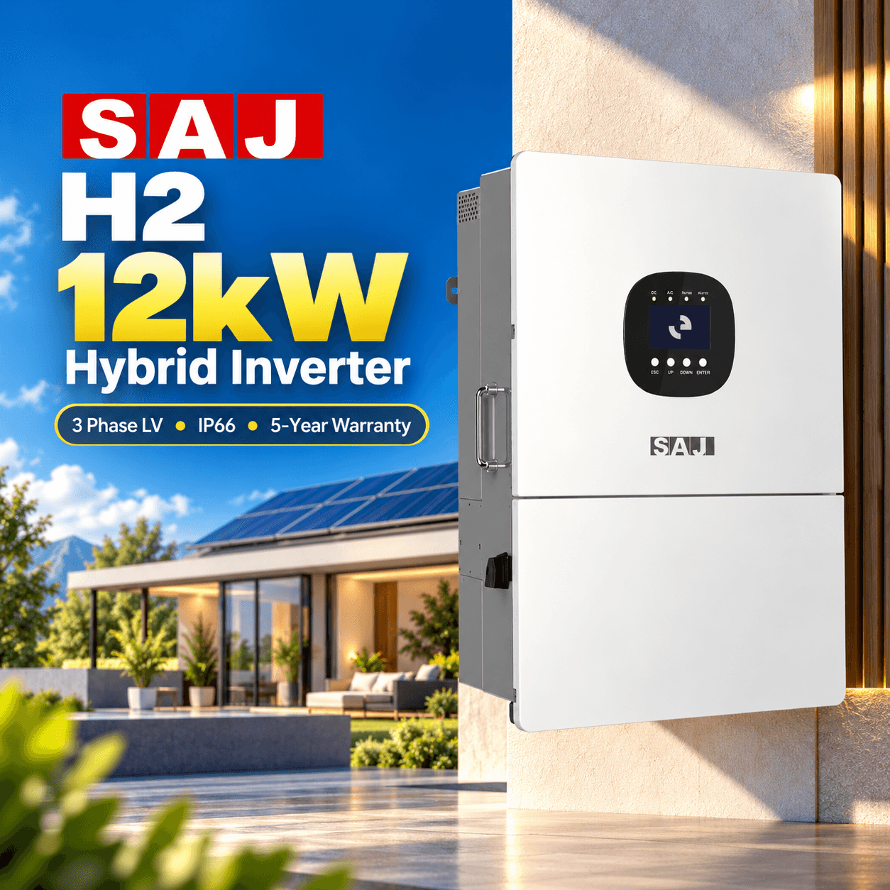 SAJ 12kW Hybrid Solar Inverter SP IP66