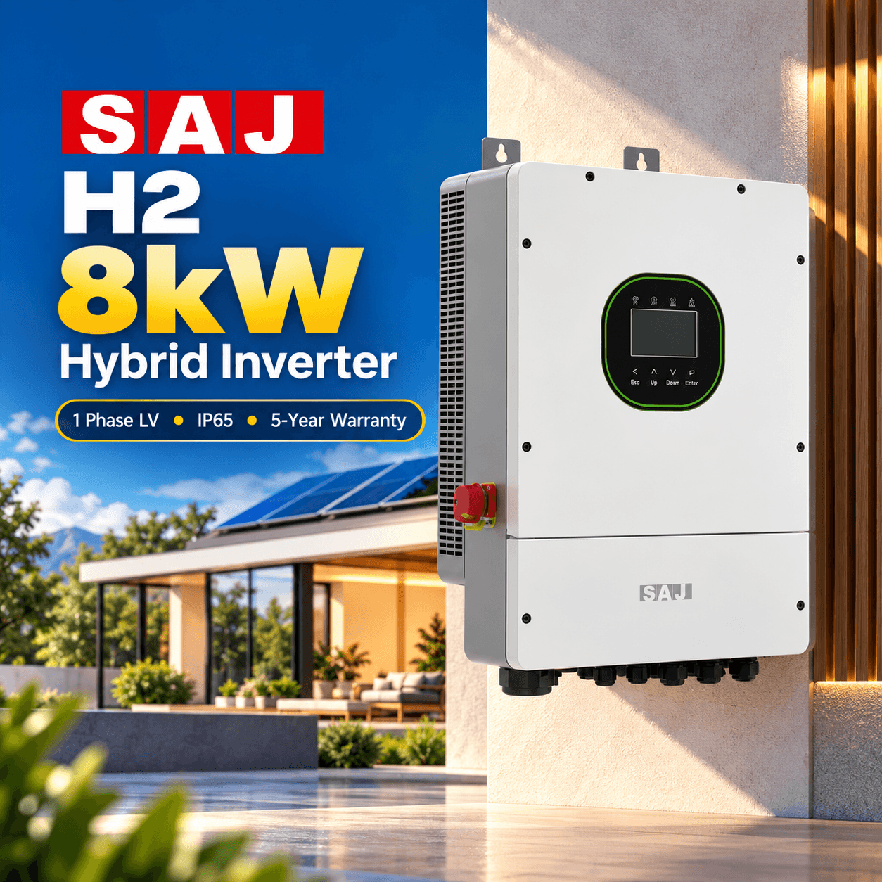 SAJ 8kW Hybrid Solar Inverter SP IP65